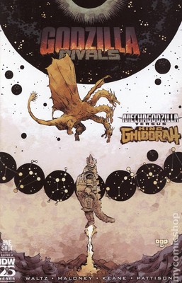 Godzilla Rivals Mechagodzilla vs. King Ghidorah 1B NM 2024 Stock Image-image