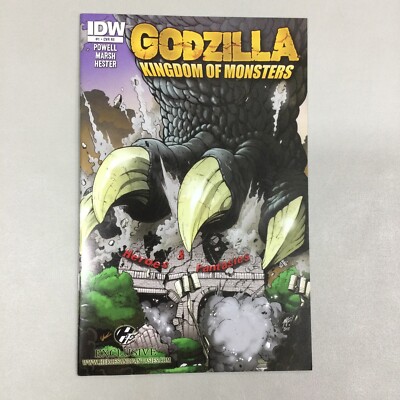 Godzilla Kingdom Of Monster #1 Heroes & Fantasies Comics Exclusive IDW (GZ105)-image