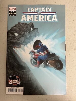 Captain America #13 Godzilla Exclusive Trade Variant Marvel Comics 2024-image
