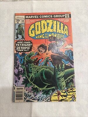 Godzillla 10 NEWSSTAND Marvel Comics Vs. Yetrigar Bronze Age 1978-image