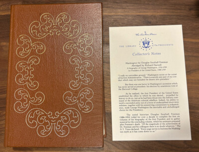 Easton Press : George WASHINGTON by Douglas Freeman - Leather Presidents Library-image