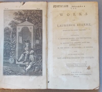 1790 TRISTRAM SHANDY by Laurence Sterne with A POLITICAL ROMANCE Life & Opinions-image
