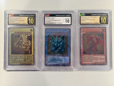 Yu-Gi-Oh! TCG 25th Anniversary Stainless Steel Egyptian God Cards NORTH AMERICA-image