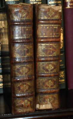 The Life of Oliver Cromwel 1696 Antique French Leather Book English Statesman-image