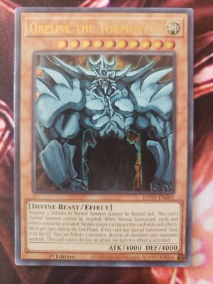 Yugioh 1x Obelisk the Tormentor - EGO1-EN001 - Ultra Rare - 1st Ed - NM-image