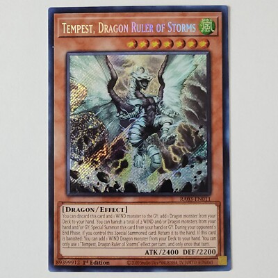 Tempest, Dragon Ruler of Storms - RA03-EN011 - NM - Secret Rare - 1st ed -Yugioh-image