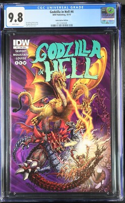 Godzilla in Hell #4 Subscription Edition Variant CGC 9.8 Pop 3 IDW-image