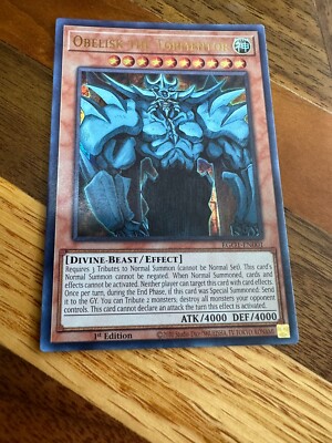 Obelisk the Tormentor EGO1-EN001 1st Edition Ultra Rare NM + BONUS-image