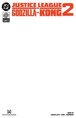 Justice League vs Godzilla vs Kong 2 #1 Cvr F Blank NM-image