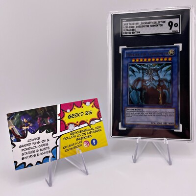 2010 YU-GI-OH OBELISK THE TORMENTOR SGC 9 MINT LC01-EN001 limited edition-image