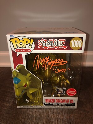 Wayne Grayson Joey Wheeler Yu Gi Oh Winged Dragon Of Ra 6 Inch Signed Funko PSA-image