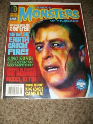FAMOUS MONSTERS OF FILMLAND 242 - KING KONG, MAN WITH X-RAY EYES - VF 8.0-image
