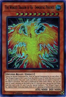 1x (LP) The Winged Dragon of Ra - Immortal Phoenix - DUPO-EN046 - Ultra Rare - 1-image