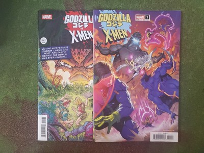Godzilla Vs X-Men 1 Cover Set Marvel Comics Toho-image