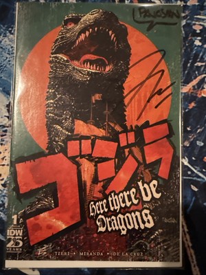 Godzilla Here There Be Dragons #1 SDCC EXCLU. X2 SIGNED 