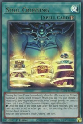  1x Soul Crossing - EGO1-EN002 - Ultra Rare - 1st Edition - Egyptian God Deck: O-image