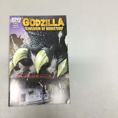 Godzilla Kingdom Of Monster #1 Bat Comics & Games 2nd Print IDW 2011 (GZ35)-image