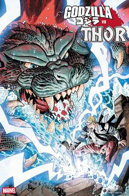 Godzilla vs. Thor #1 Nick Bradshaw Monster Homage Variant (PRESALE 07/02/25)-image