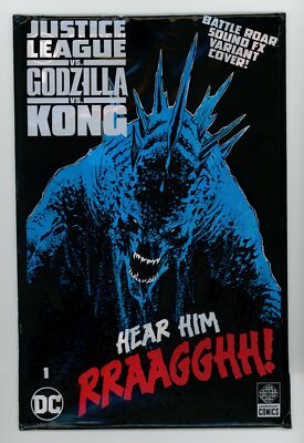 Justice League vs Godzilla vs Kong #1 Godzilla Sound FX Variant NM+ 9.6 2023 DC-image