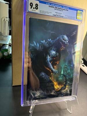 Godzilla 70th Anniversary CGC 9.8 * PARRILLO VIRGIN VARIANT *-image