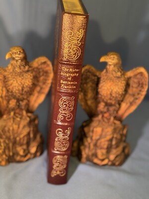 The Autobiography Of Benjamin Franklin Published By Easton Press 1976, Leather-image