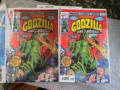 Godzilla: #1 Facsimile, Marvel Comics 2024 Regular & Foil Variant-image