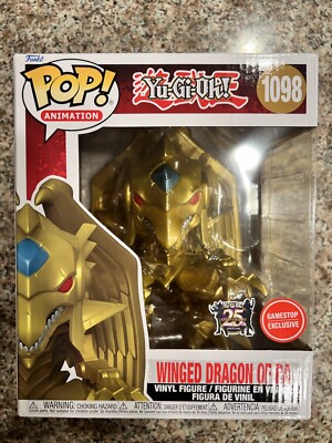 Winged Dragon Of Ra Funko Pop! Gamestop Exclusive Yu-gi-oh Metallic In Hand New-image