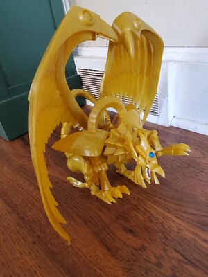 Kazuki Takahashi 1996 YuGiOh Winged Dragon of RA 12” Model Figure Gold -image