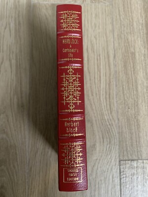 MINT HERB BLOCK - A CARTOONIST'S LIFE Signed Leather-Bound 1st Edition-image