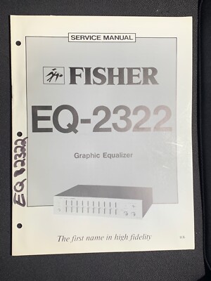 Fisher EQ-2322  Service Manual Graphic Equalizer Original-image