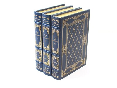 Life of Samuel Johnson byJames Boswell (3-Vol Set) Franklin Library 1983 Leather-image