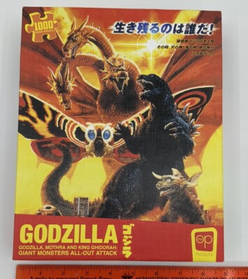 Godzilla Mothra King Ghidorah 1000 Piece Puzzle The OP Puzzles- Complete-image