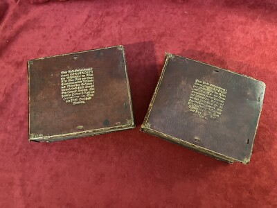 1656 & 1657 German Books Nobles/Royalty Family Crests 1st Edition Leather Bound-image