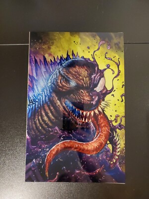Venomized Godzilla Metal Virgin Acid Gold Green Cover By Sajad Shah 🔥 Rare Ltd-image