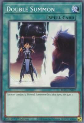  1x Double Summon - EGO1-EN027 - Common - 1st Edition - Egyptian God Deck: Obeli-image