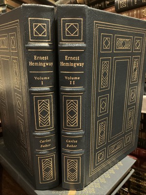 EASTON PRESS: ERNEST HEMINGWAY: A LIFE'S STORY: 2 VOLS: NOBEL PRIZE-image