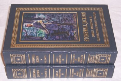 Easton Press Signed Stonewall Jackson by James Robertson & Illus. Kunstler-image