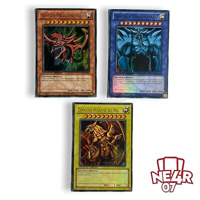 Yu-Gi-Oh Le 3 Goddess Egypt Dragon Winged of Ra Obelisk Slifer Ultra Rare Yugioh-image