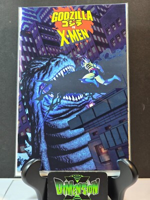 GODZILLA VS. X-MEN #1 MARVEL 2025 NM 1ST PRINT MIKE MCKONE FOIL VARIANT-image