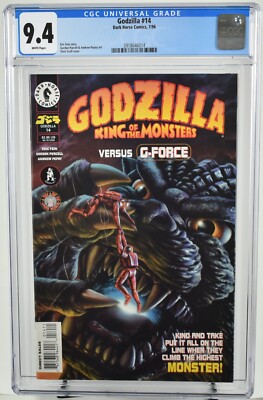 Godzilla #14 CGC Graded 9.4 (1996) Chris Scalf Cover Dark Horse Comics-image
