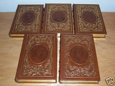  Easton Press HEROES OF THE WILD WEST 5 vols BUFFALO WILD BILL DAVY CROCKETT-image