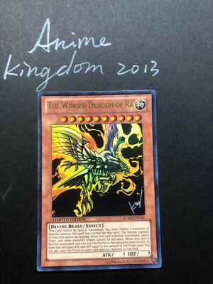 USA Seller Yugioh THE WINGED DRAGON OF RA - JUMP-EN045 LIMITED EDITION LP-image