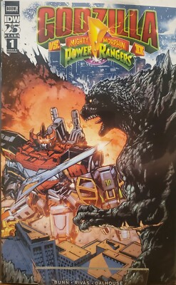 Godzilla Vs Mighty Morphin Power Rangers ll #1 1:10 Hendry Prasetya Variant 2024-image