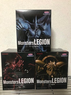 Yu-Gi-Oh! Monsters LEGION God Cards Figure Set Obelisk Ra Slifer Konami-image