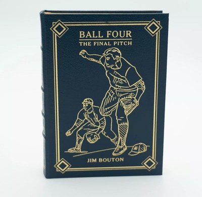 Ball Four by Jim Bouton: Easton Press Leather Bound Collectors Edition SIGNED-image