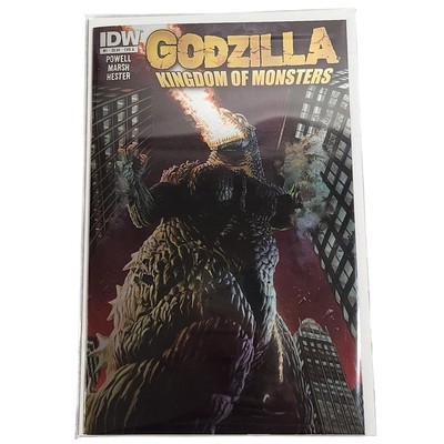 Godzilla 70th Anniversary Kingdom Of Monsters #1 Cover A Foil Comic IDW NM-image