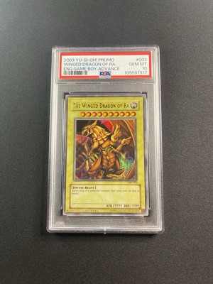 2003 YU-GI-OH! WINGED DRAGON OF RA ULTRA RARE GBI-003 PSA 10 GEM MINT GAME BOY-image