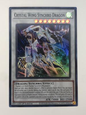 Yugioh Crystal Wing Synchro Dragon RA02-EN029 Super Rare 1st Edition NM-image