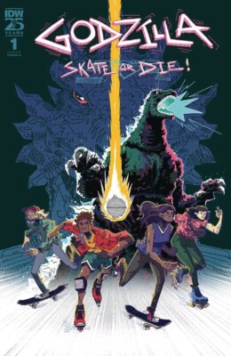 GODZILLA SKATE OR DIE #1 IDW COMIC 2024-image