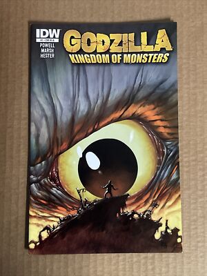 GODZILLA KINGDOM OF THE MONSTERS #1 POWELL 1:10 VARIANT FIRST PRINT IDW (2011)-image
